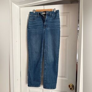 Madewell Curvy Perfect High Waist Straight Leg Jeans - size 29